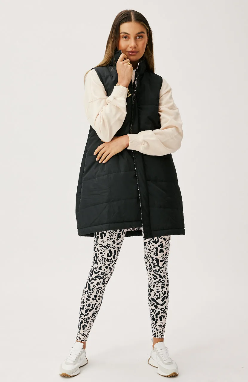 Belinda Longline Puffer - Black