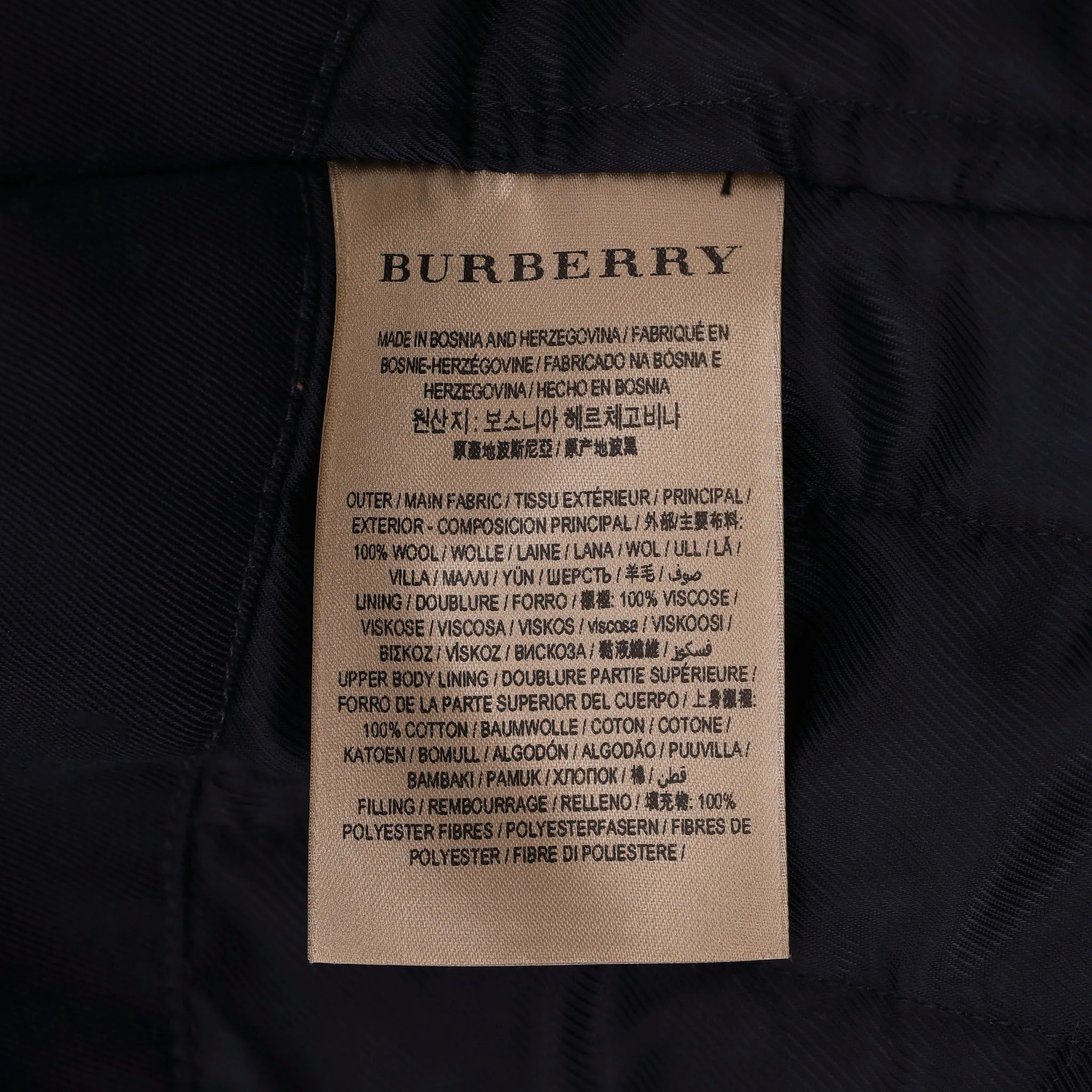 Burberry Regina Wool Oversized Belted Trench Coat. Size 10UK