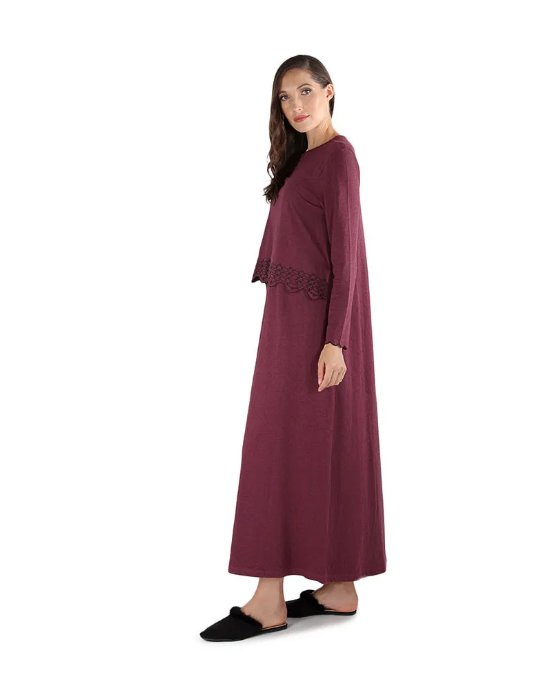 CNL05194 Grosgrain Nursing Nightgown