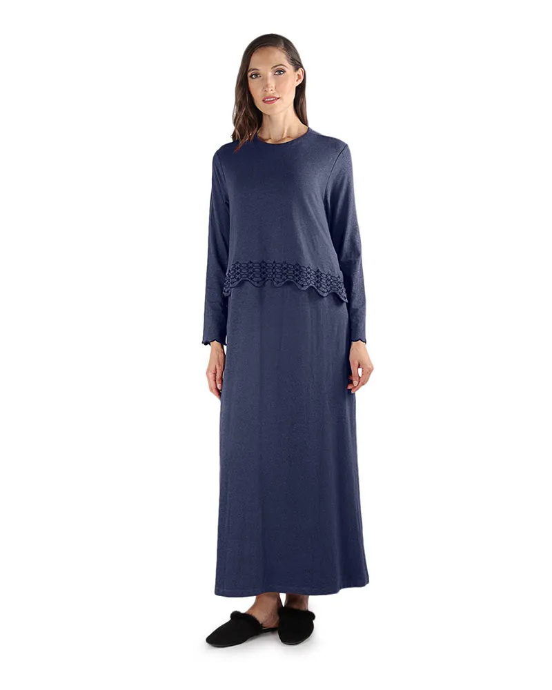 CNL05194 Grosgrain Nursing Nightgown