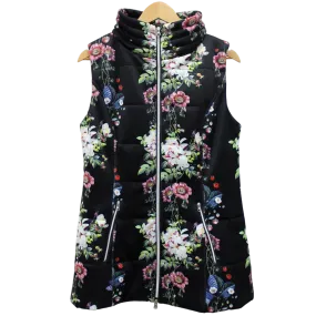 Floral Diamond Trellis Puffer Vest