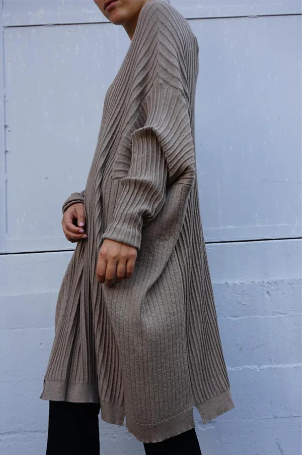 Four Slit Over Sweater