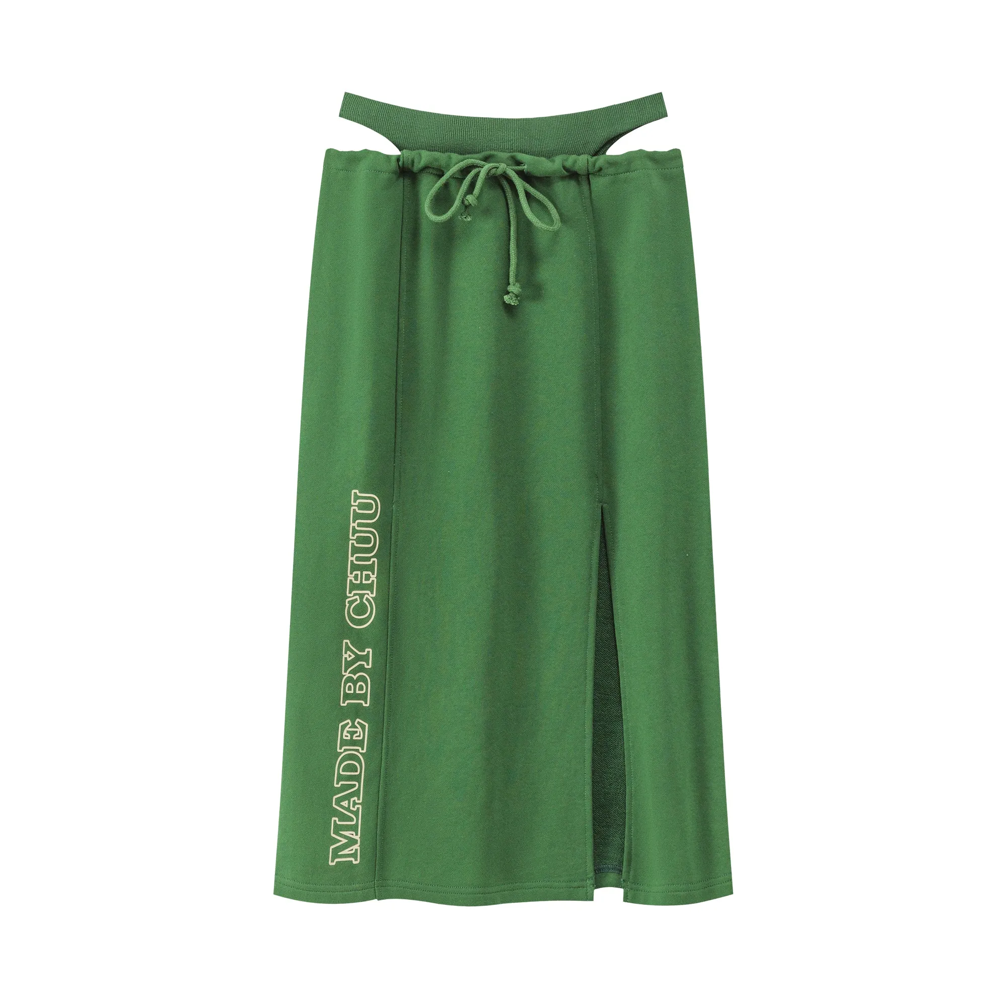 Front Slit Sport Midi Skirt