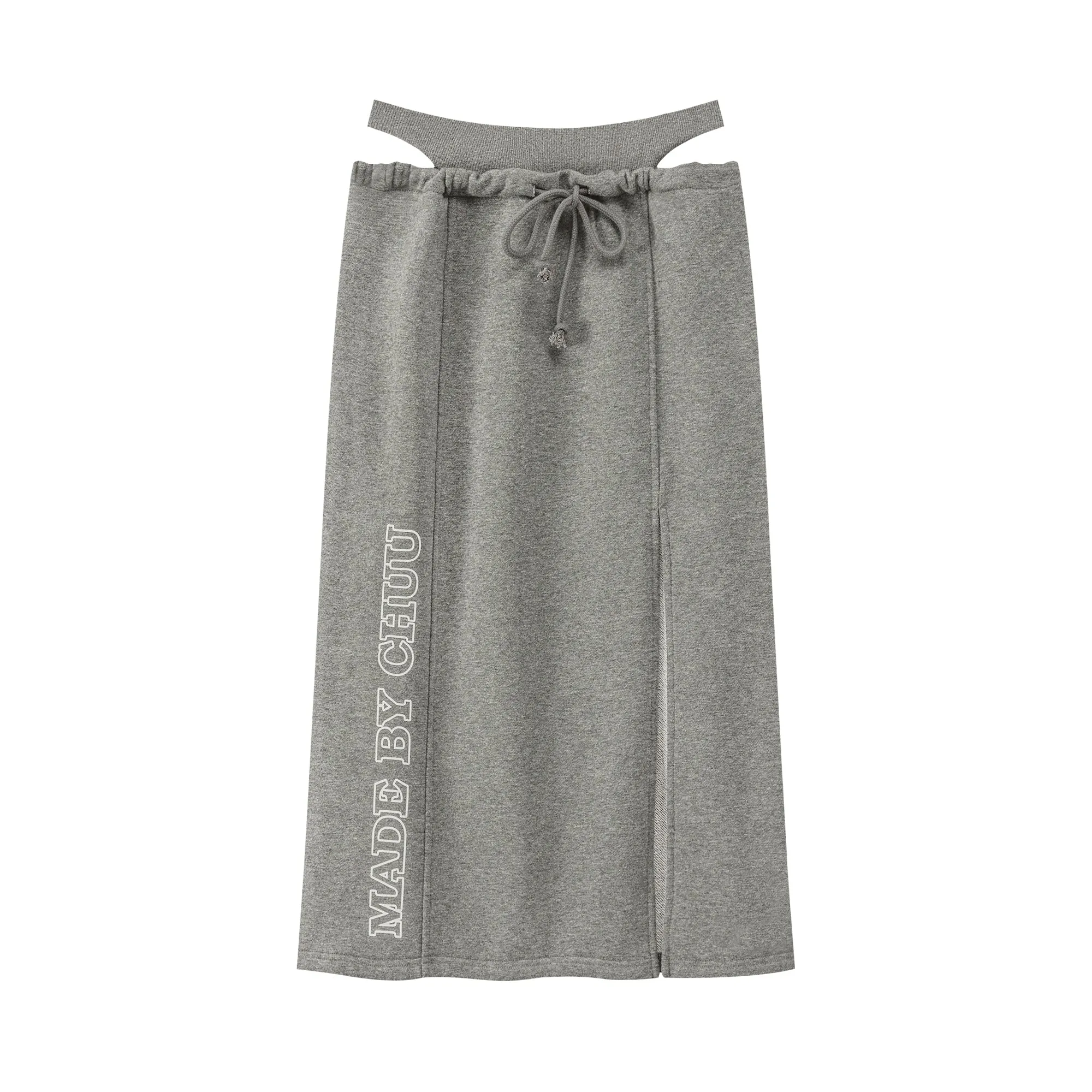 Front Slit Sport Midi Skirt