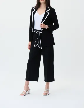 Front Tie Wide Leg Ankle Pant