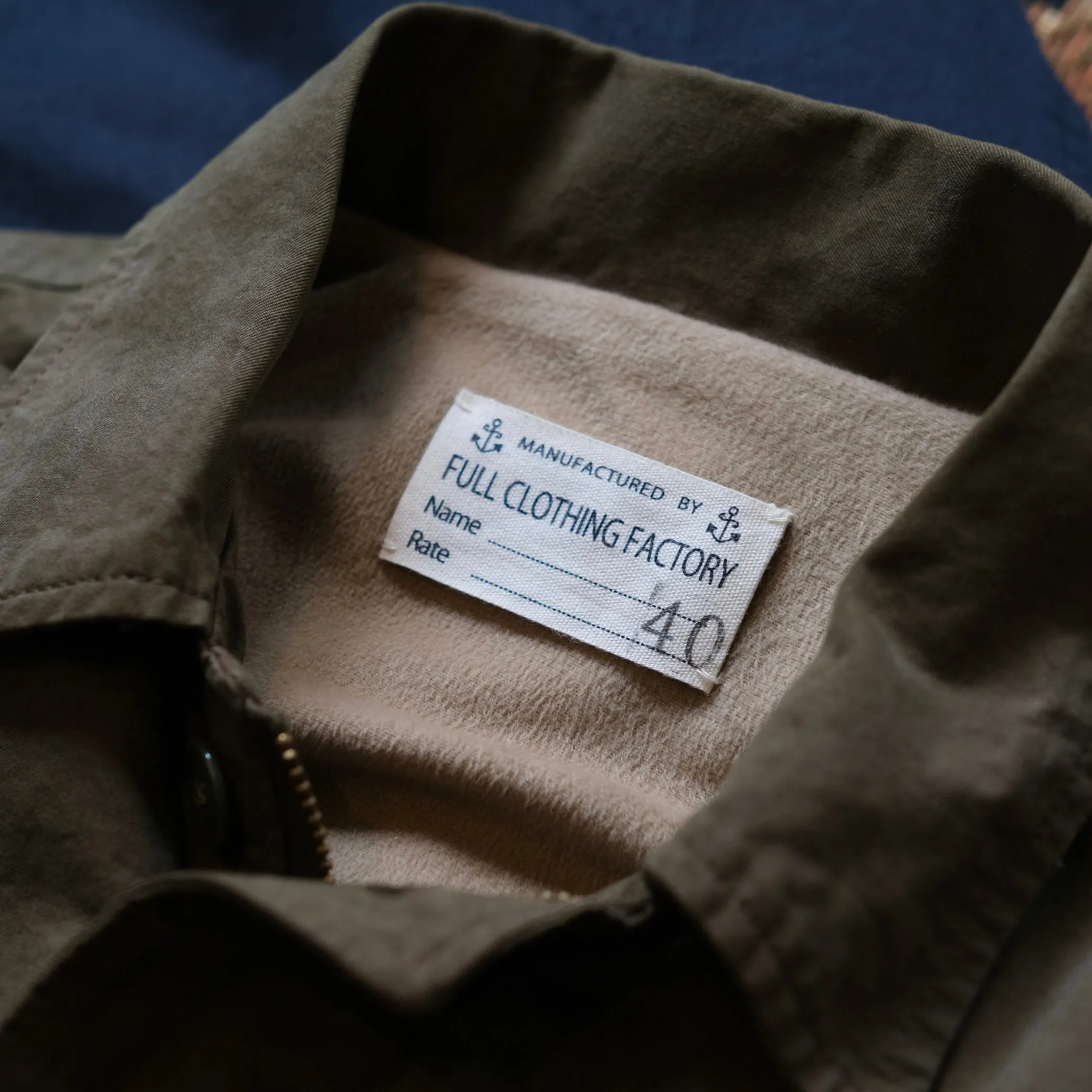 FULL COUNT Old Japanese Twill US Navy Utility Jacket