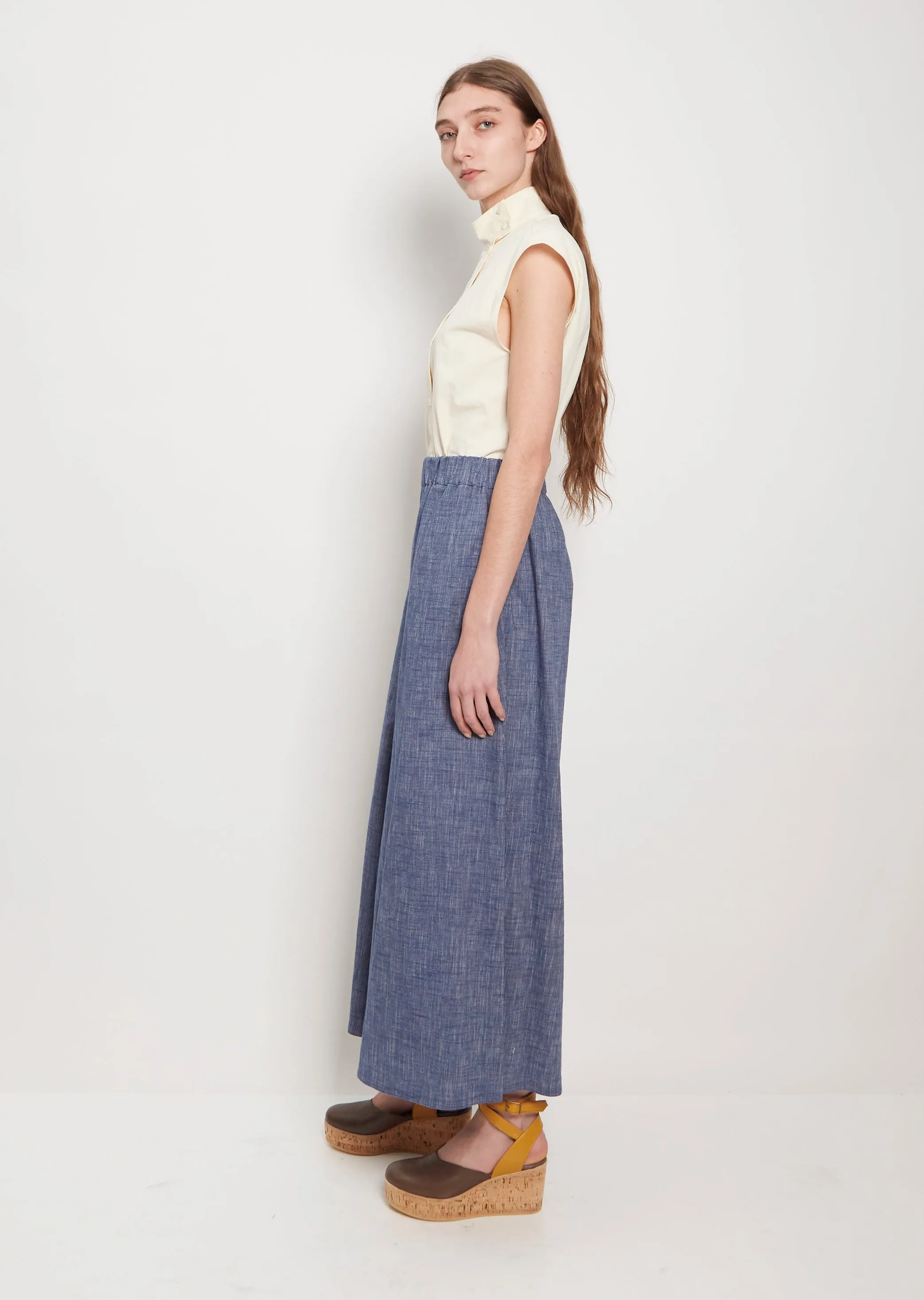 Gaucho Denim Pants