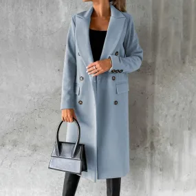 Judith® Elegant Wool Trenchcoat