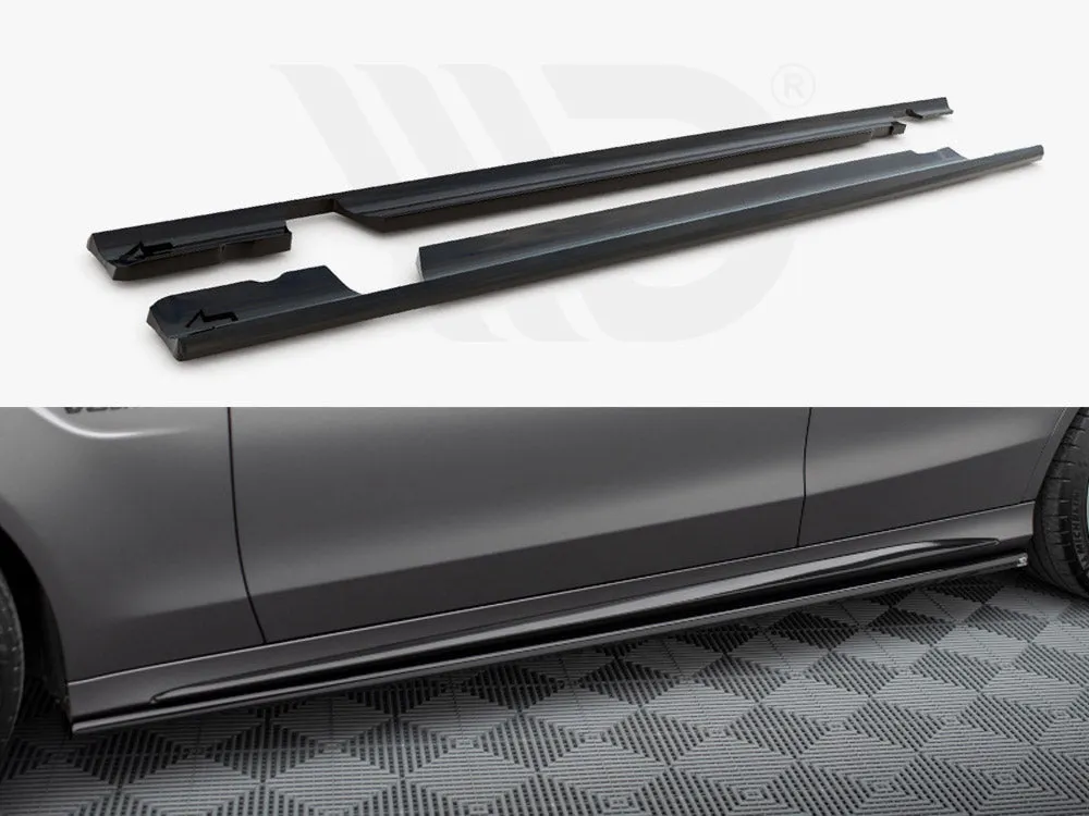 Maxton Design - SIDE SKIRTS DIFFUSERS MERCEDES-AMG C63 SEDAN / ESTATE W205 FACELIFT