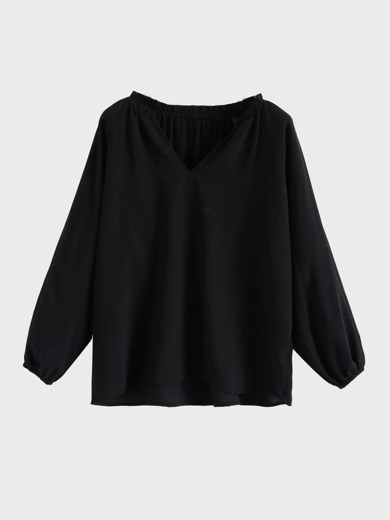 Midsize Sweet V-Neck Blouse