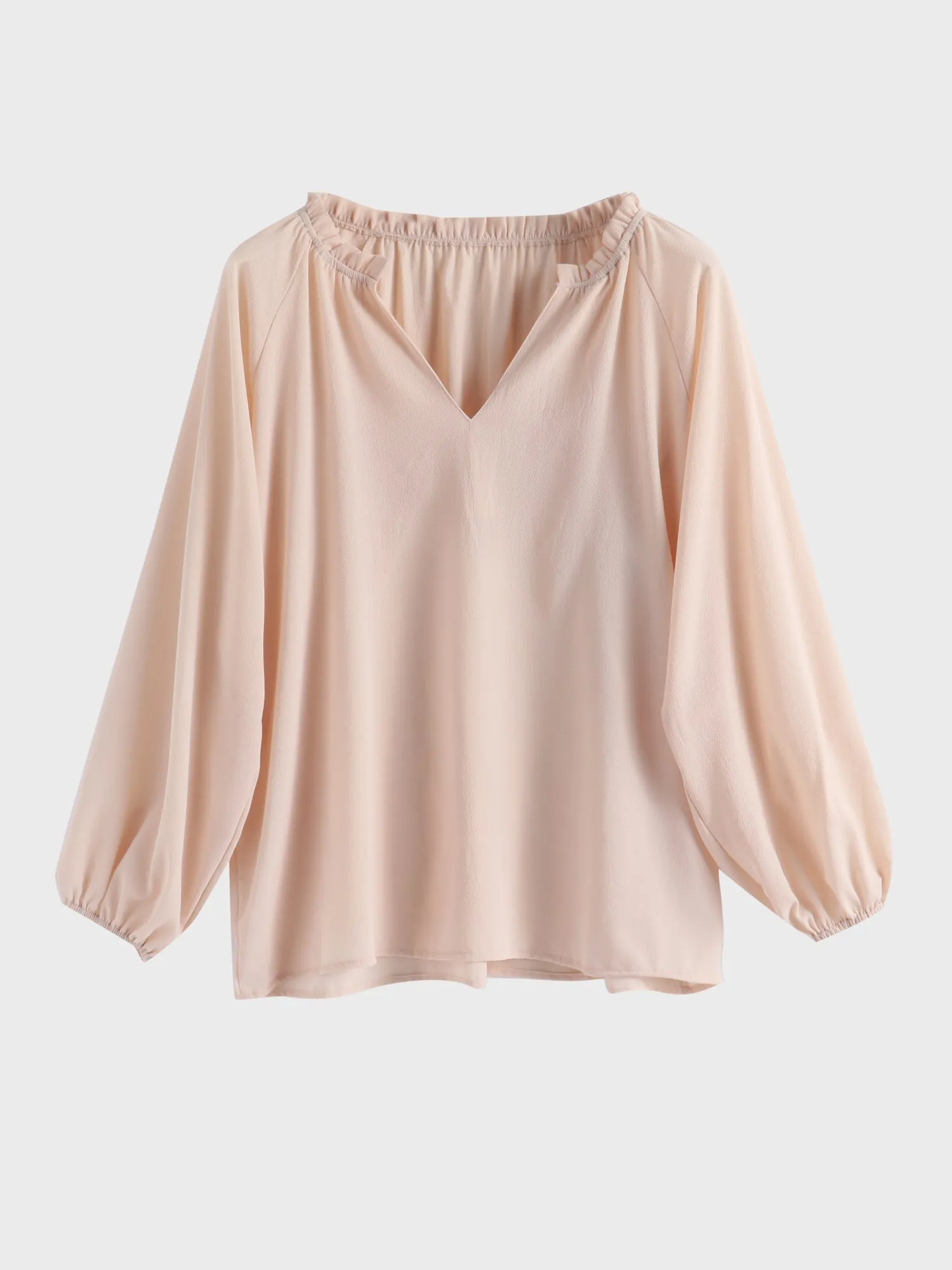 Midsize Sweet V-Neck Blouse