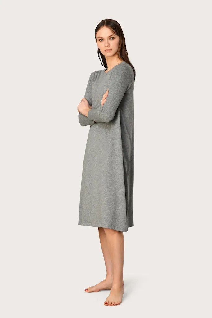 Minimalist Short Grey Nightshirt & Lounge Hoodie