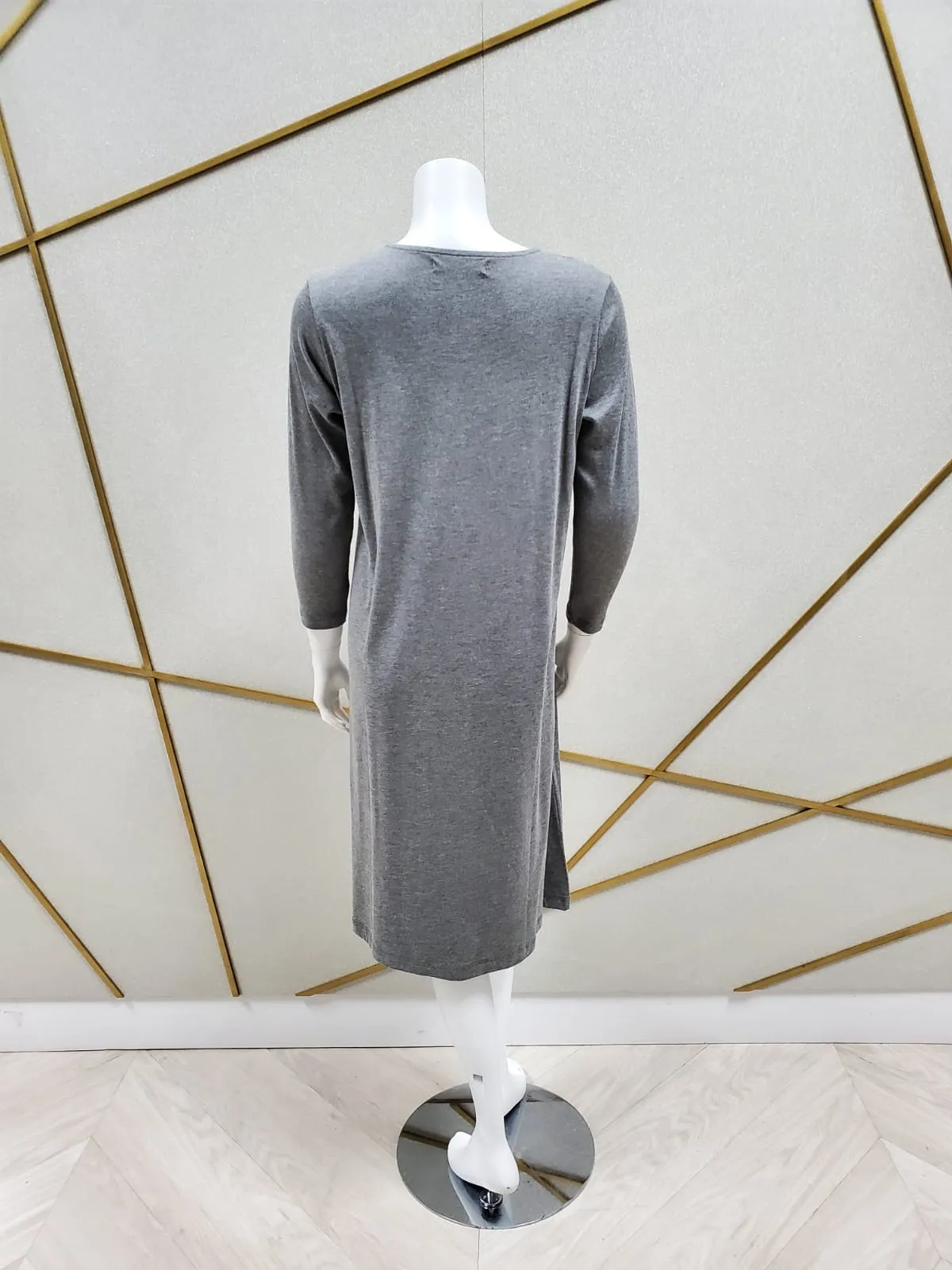 Minimalist Short Grey Nightshirt & Lounge Hoodie