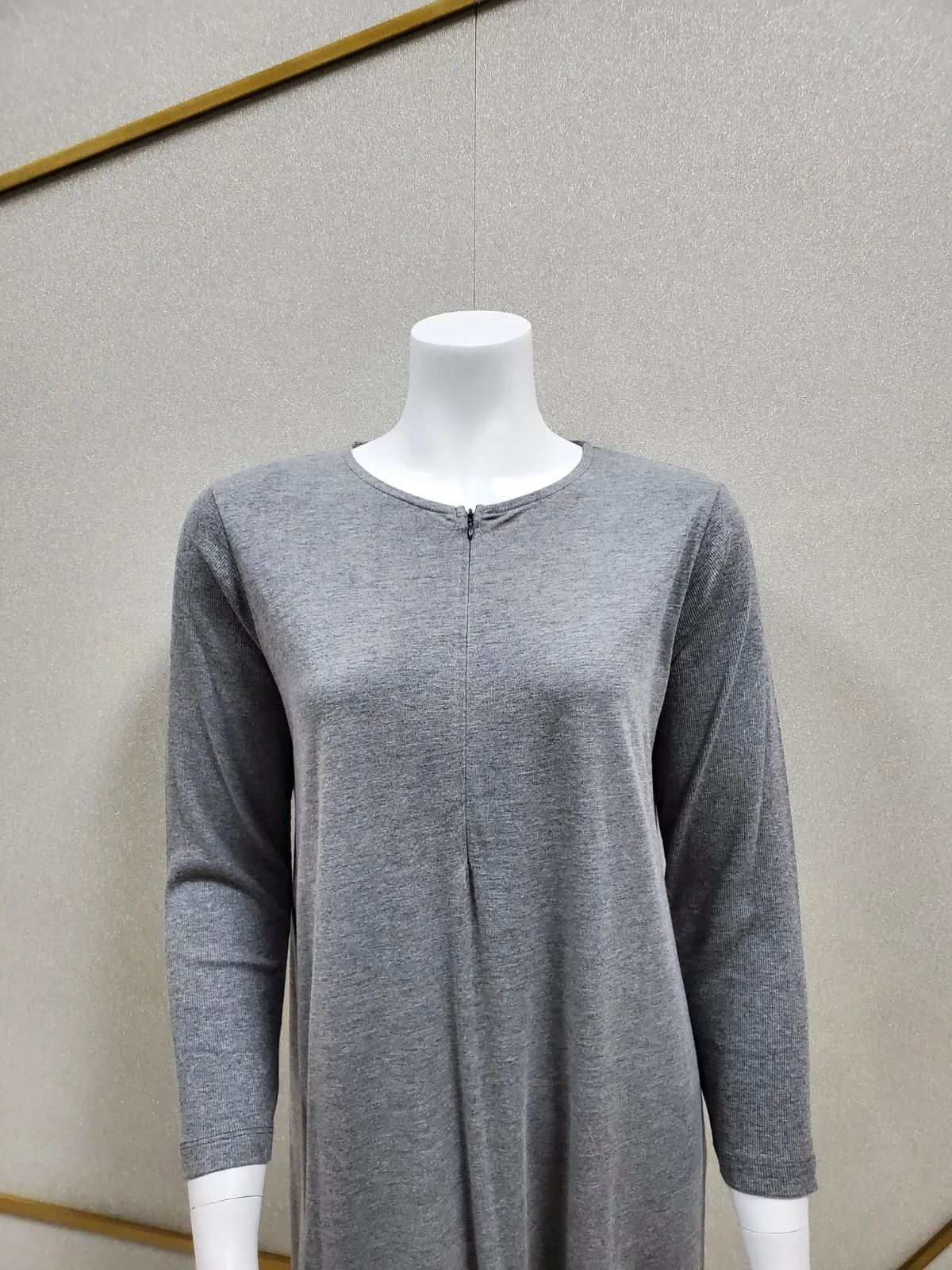 Minimalist Short Grey Nightshirt & Lounge Hoodie