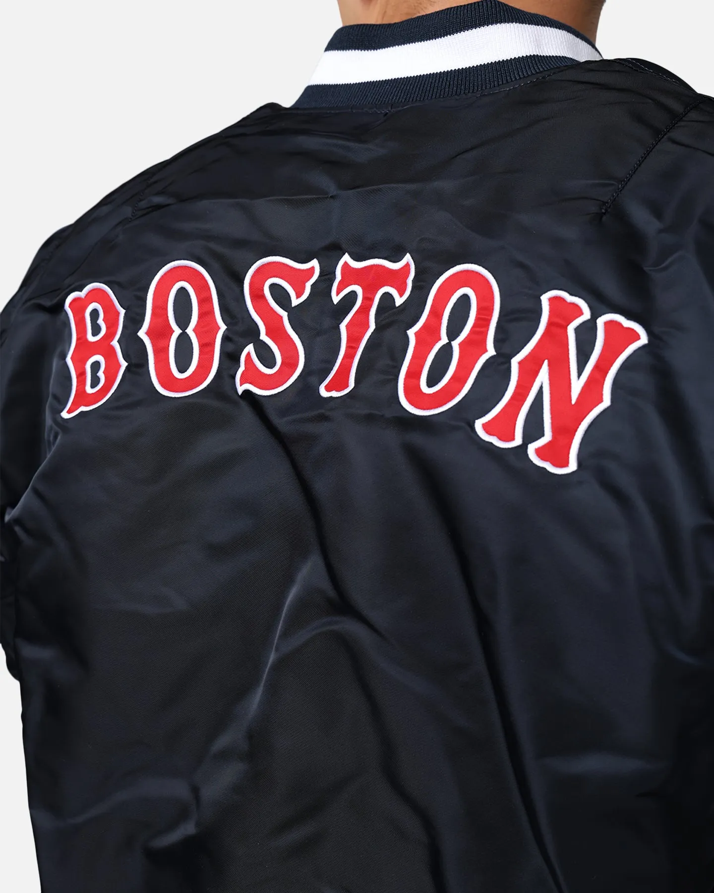 New Era X Alpha Series X MLB Boston Red Sox MA-1 Bomber Jacket Navy