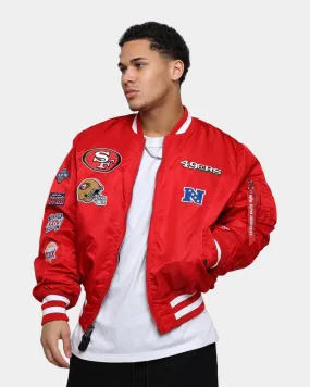 New Era X Alpha Series X NFL San Francisco 49ers MA-1 Bomber Jacket Red