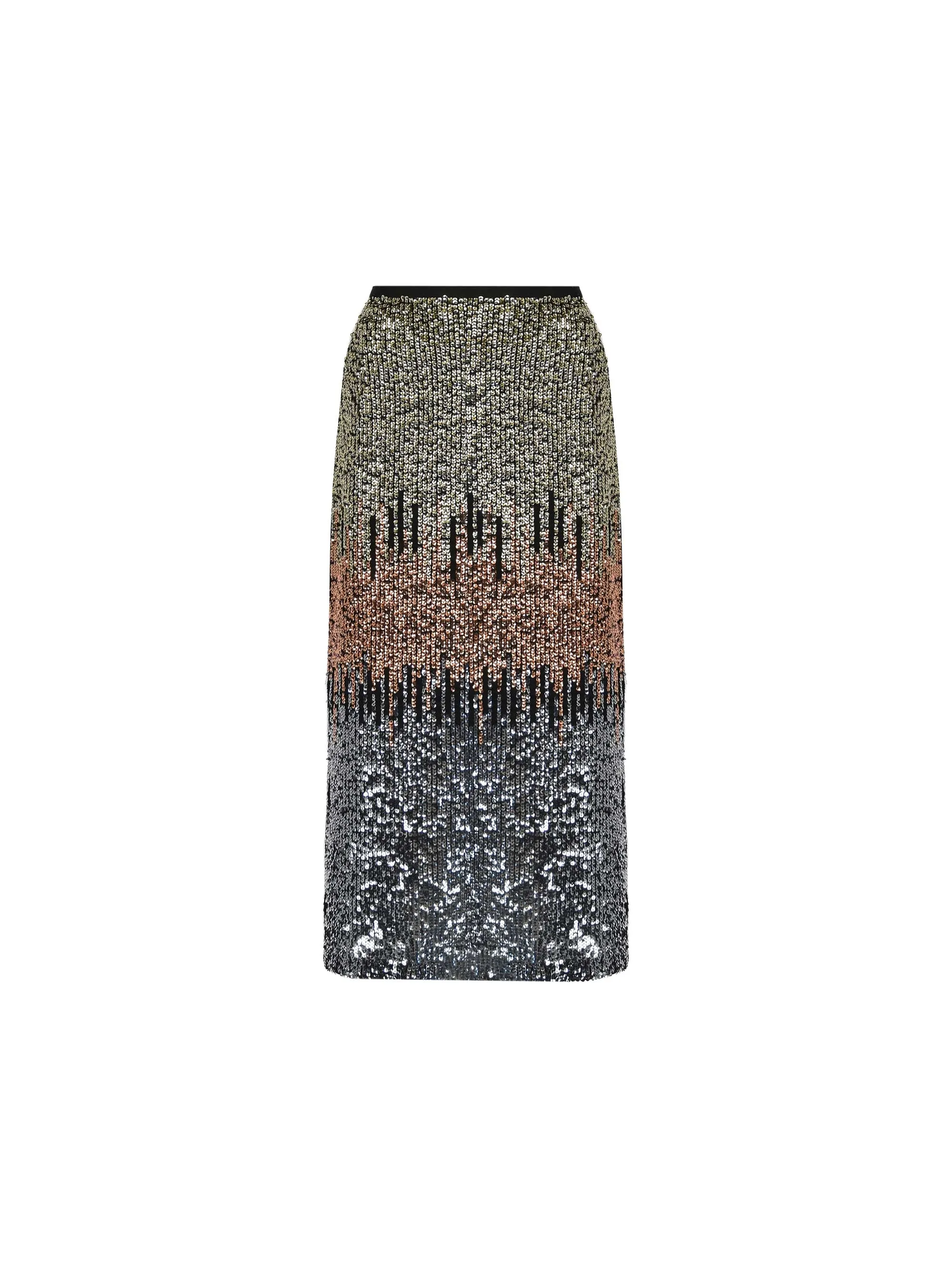 Petite Sequin Ombre Skirt