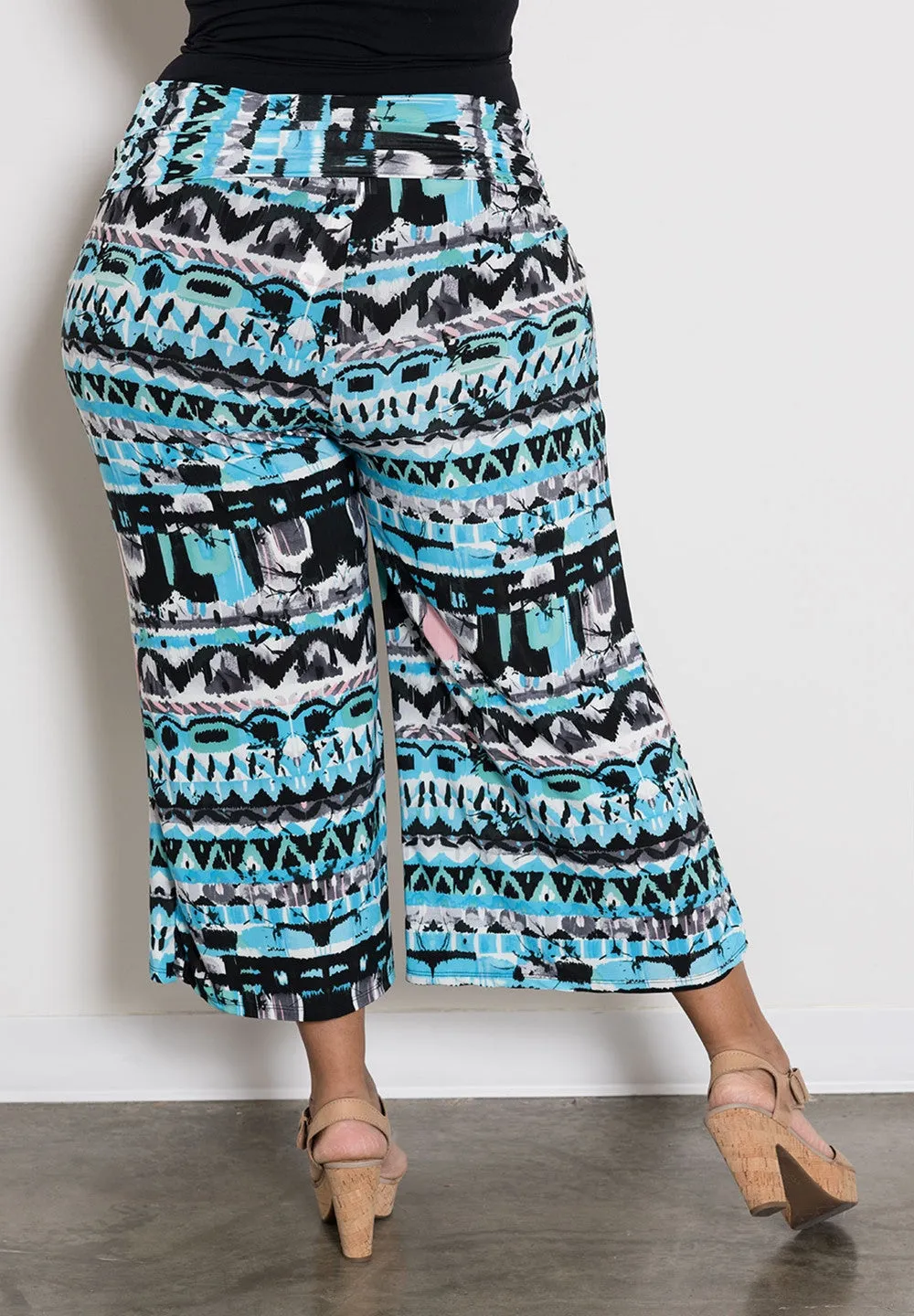 Printed Gaucho Pants