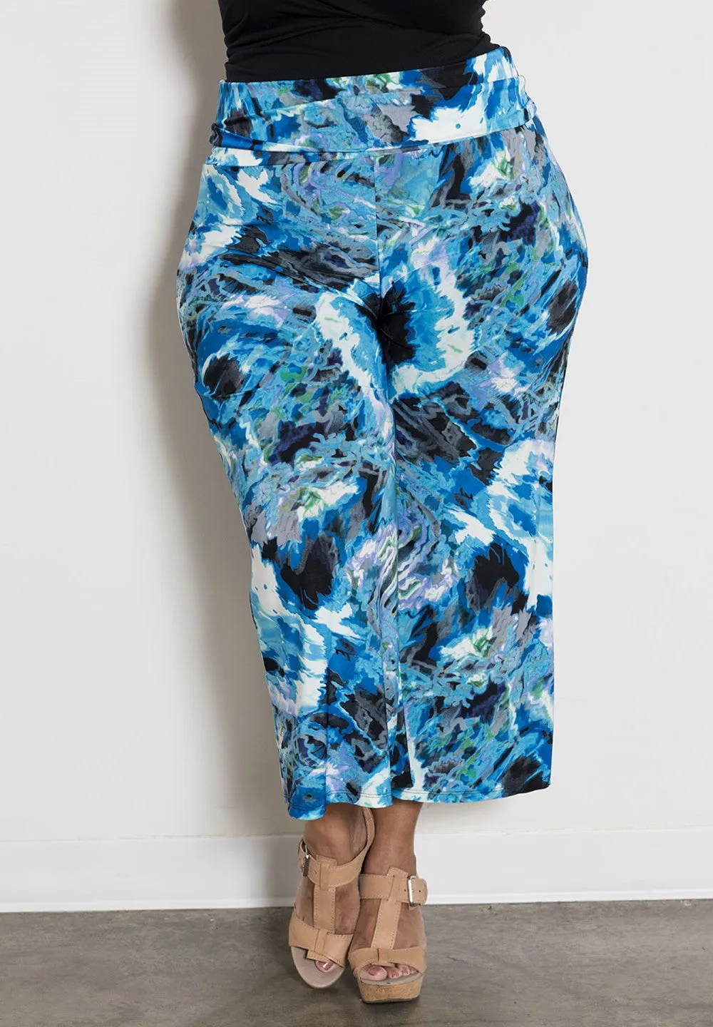 Printed Gaucho Pants