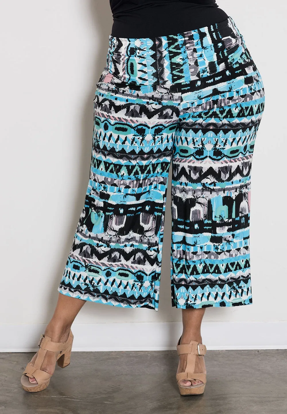 Printed Gaucho Pants