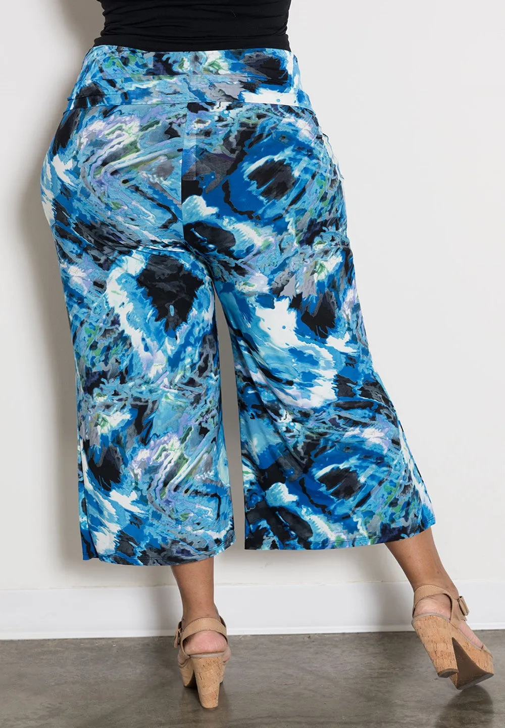 Printed Gaucho Pants