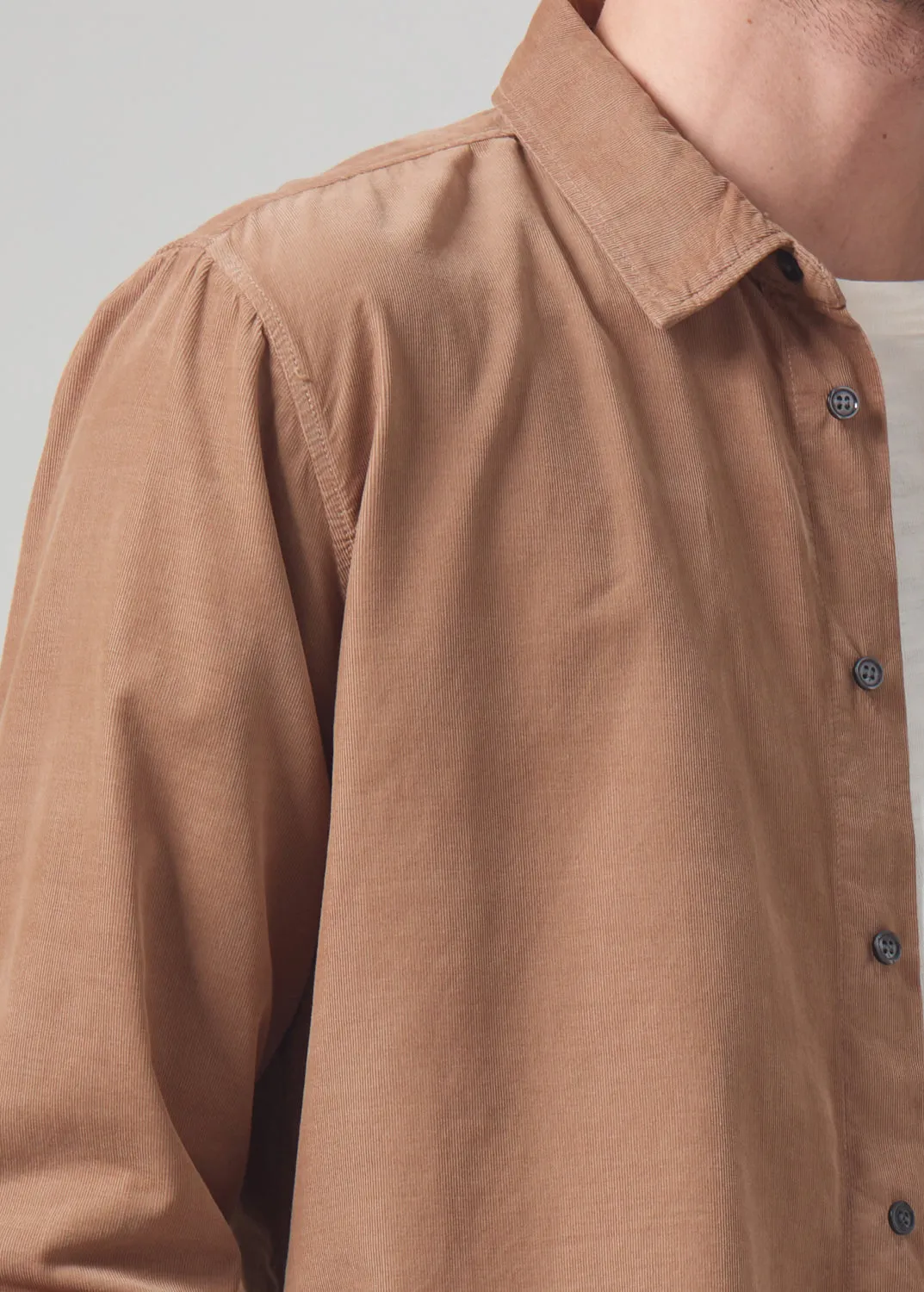 Rework Shirt Corduroy in Sahara