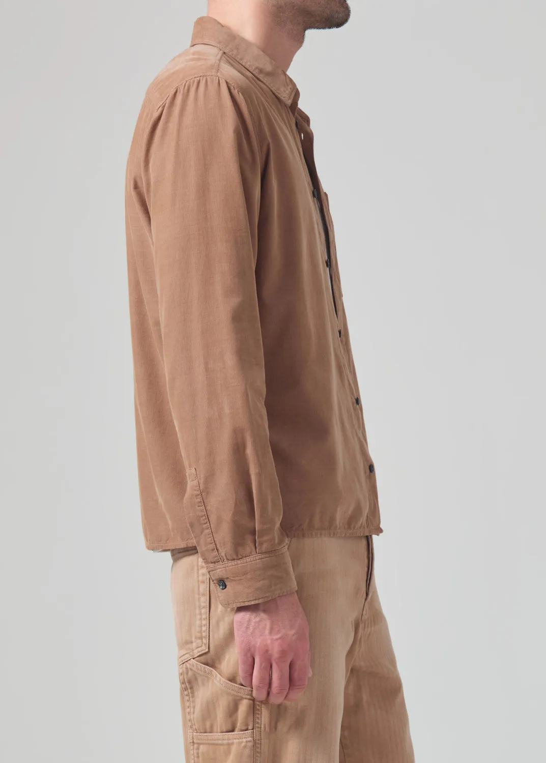 Rework Shirt Corduroy in Sahara