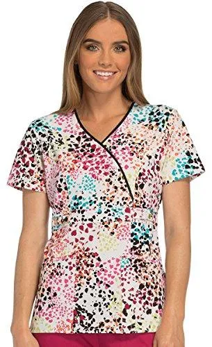 Runway RW601 Mock Wrap Scrub Top