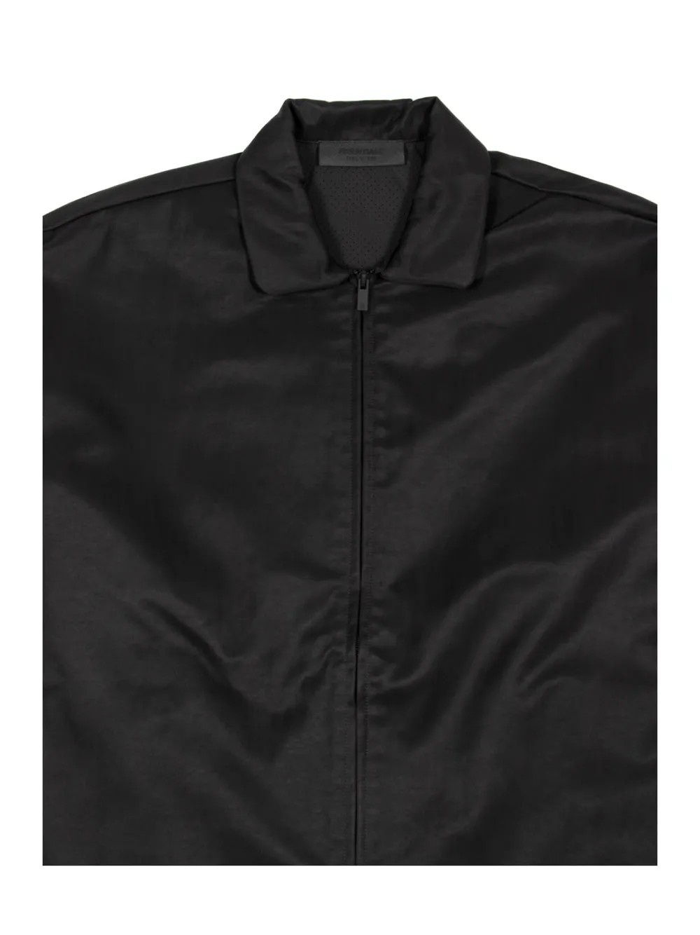 Textured Nylon Trench (Black)