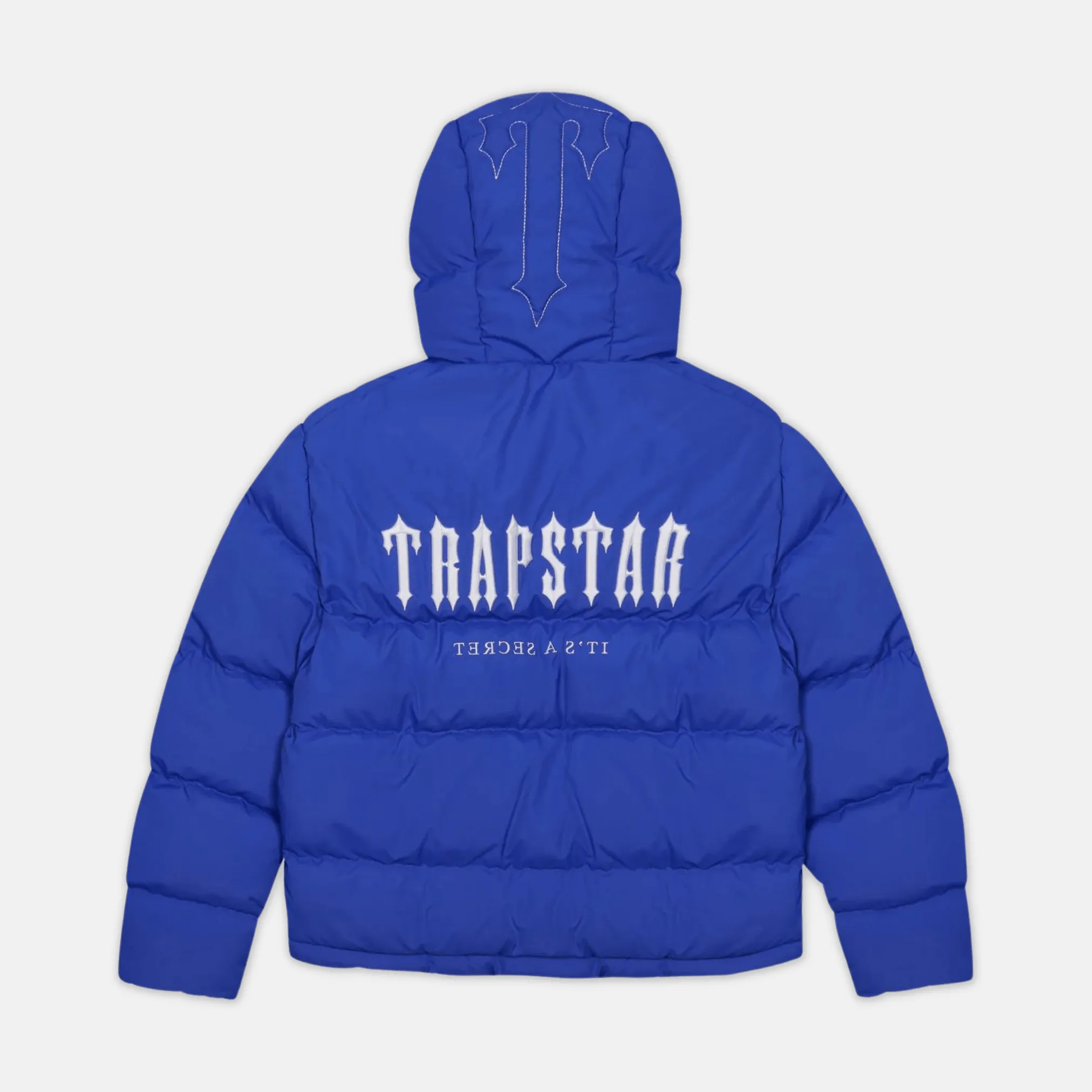 Trapstar Decoded Hooded Puffer 2.0 Jacket - Dazzling Blue