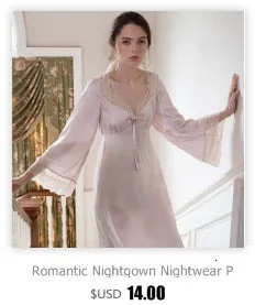 VenusFox White Nightgown Sleepwear Lady Spring Autumn Long Sleeve Nightdress Loose Women Princess Nightgowns Comfortable