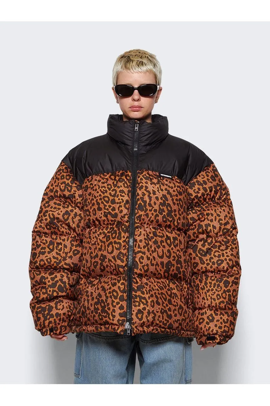 VETEMENTS | Logo Puffer Jacket - Brown